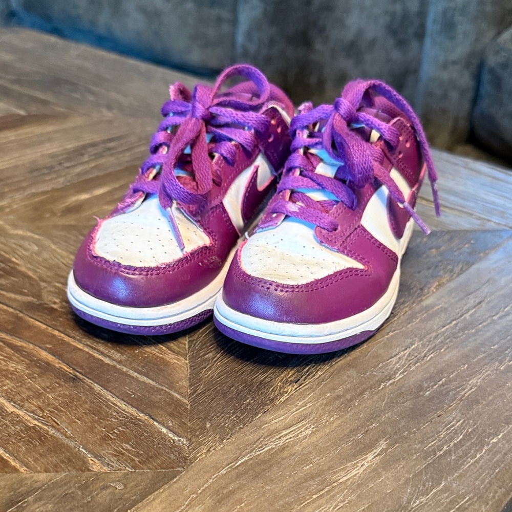 Nike Kids Sneakers - Purple and Cream - Picture 2 of 4
